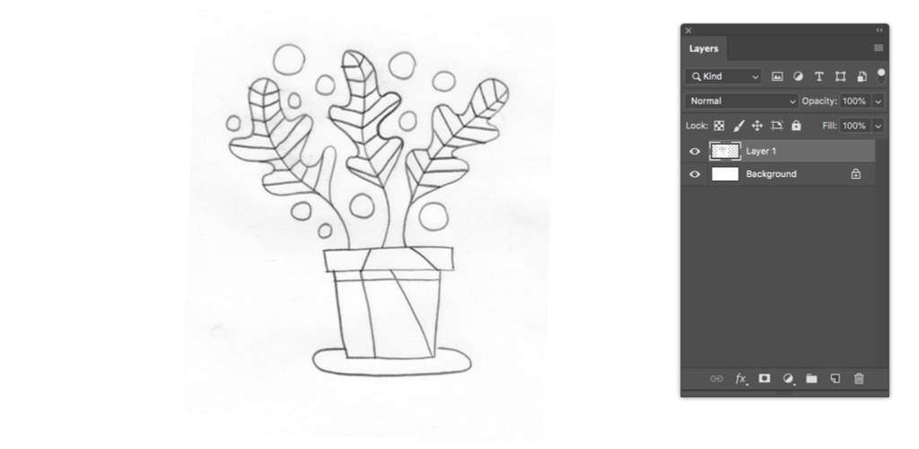 Turn a Sketch into Digital Art with This Complete Guide — New Document Screenshot of Import Sketch in Photoshop