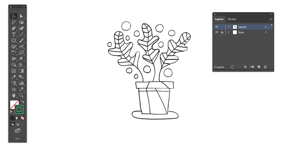 Turn a Sketch into Digital Art with This Complete Guide — Pen Tool GIF of a Pen Tool tutorial