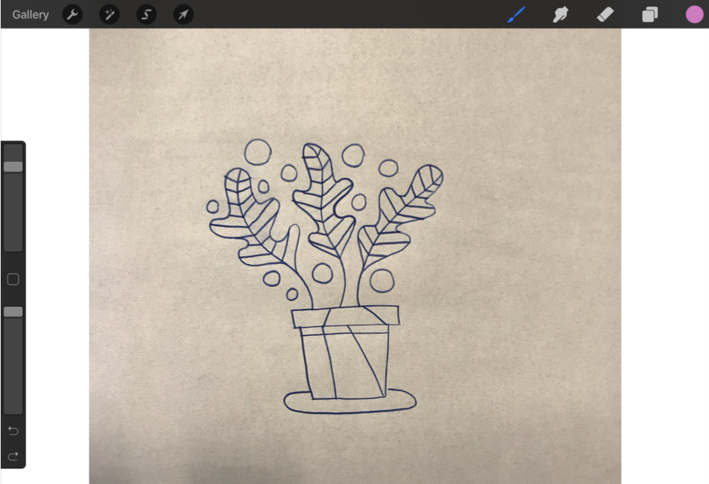 Turn a Sketch into Digital Art with This Complete Guide — Select from Camera Roll Import Photo example