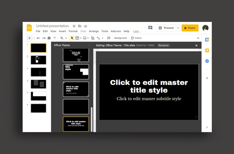 Customize Google Slides Template