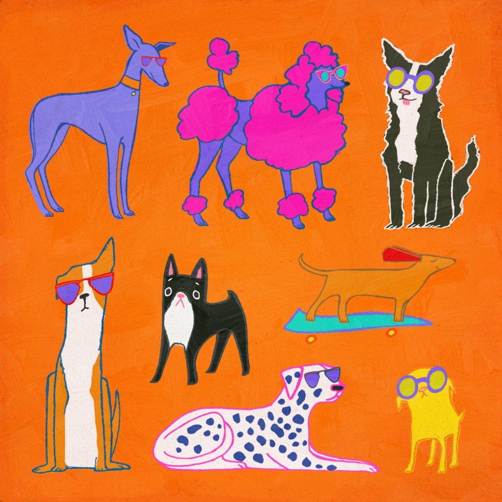 Free Dog Days of Summer Clip Art Pack