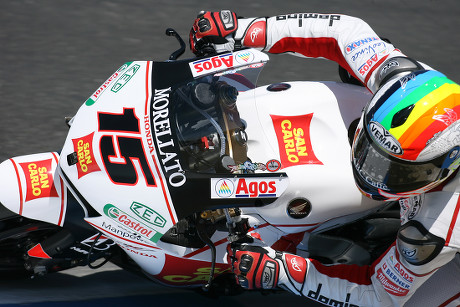 Jamie Hacking Kawasaki Racing Team Standing Editorial Stock