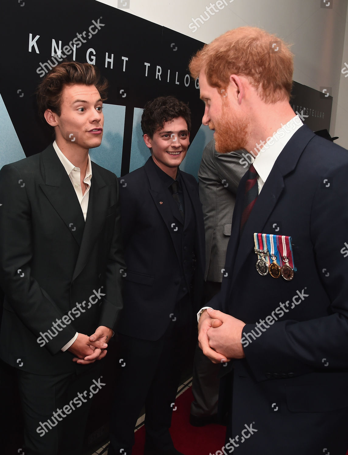 Harry Styles Aneurin Barnard Prince Harry Editorial Stock Photo