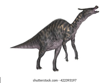 Antigo Pangolim Hadrosaur. Dinossauro Herbívoro Do Período