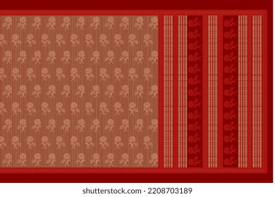Gamusa Gamosa Cloth Gamosa Design Indigenous Stock Illustration ...