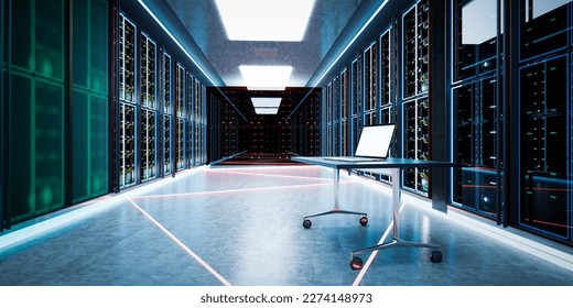 Admin Computer Network Server Room Data Stock Illustration 2274148973 ...
