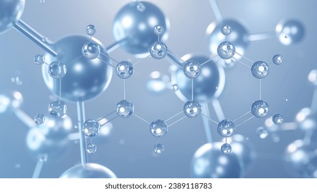 anthracene molecular structure 3d, flat model, polycyclic aromatic hydrocarbon, structural chemical formula view from a microscope – Hình minh họa có sẵn