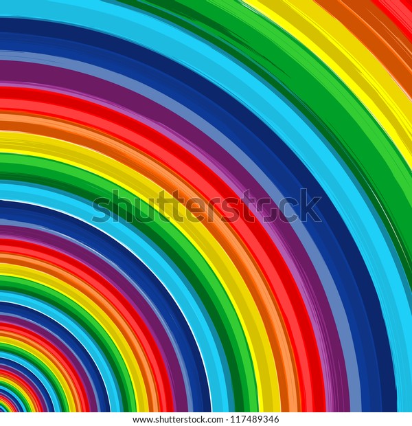 Art Rainbow Abstract Vector Background 7 Stock Illustration 117489346