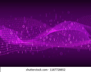 Coding Abstract Purple Background Blurred Lines Stock Vector (Royalty ...