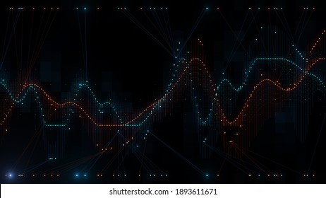 Complex Graph Concept Data Analysis Design Stock Illustration ...