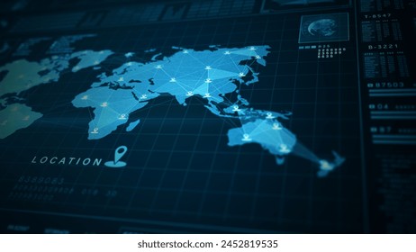14,635 World Map Data Visualization Images, Stock Photos, 3D objects ...
