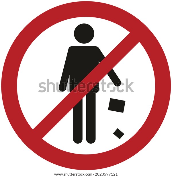 Do Not Throw Garbage Road Stock Illustration 2020597121 Shutterstock