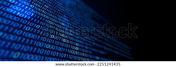 Matrix Binary Numbers Binary Computer Code Stock Illustration ...