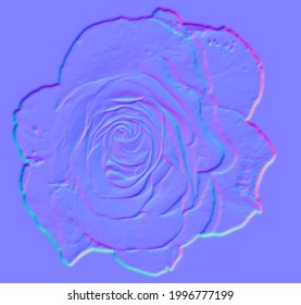 Normal Map Seamless Rose 3d Illustration Stock Illustration 1996777199 ...