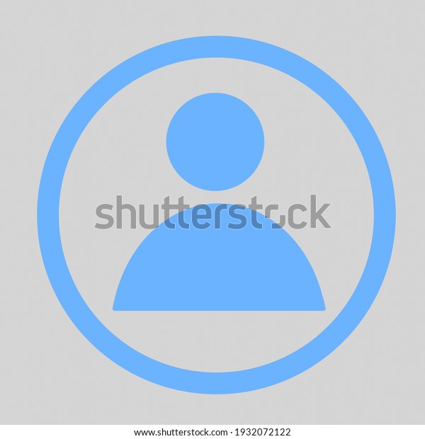 Profile Icon App Logo Blue Color Stock Illustration 1932072122 ...