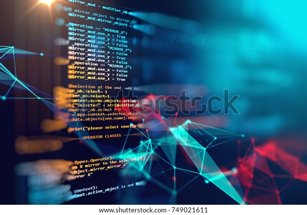 Programming Code Abstract Technology Background Software Stock ...
