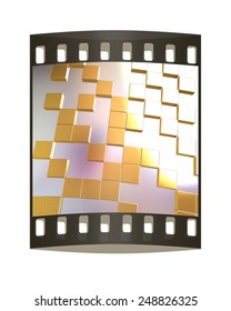 Square Frame Background Design Concept Film Stock Illustration