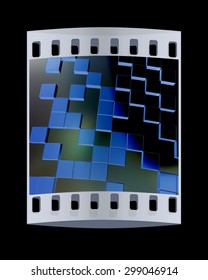 Square Frame Background Design Concept Film Stock Illustration