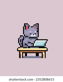 cat 32x32 pixel art en 2023