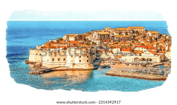 北欧　DUBROVNIK 宝石の様な風景画 北欧 DUBROVNIK 宝石の様な風景画 DUBROVNIK 宝石の様な風景画