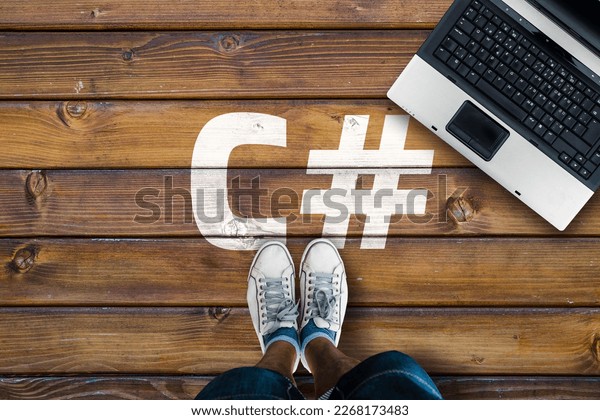 C Sharp Programming Language Man Legs Stock Photo 2268173483 | Shutterstock