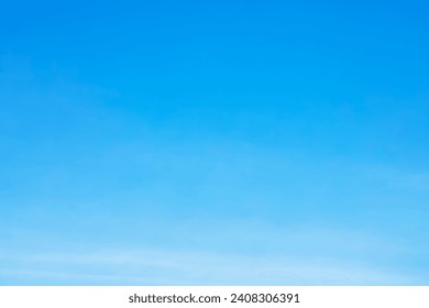 Clear blue sky background and empty space for your design. Stock Photo