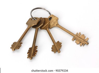 Four Keys On White Background Stock Photo 90379234 | Shutterstock