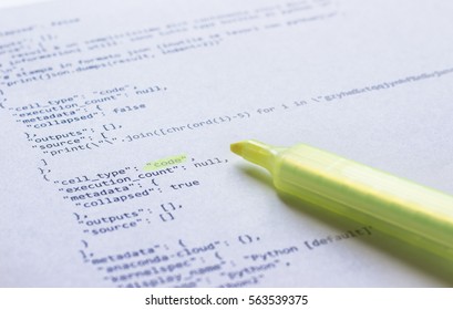 Learning Programming Language Python Printed On Stock Photo 563539375 ...