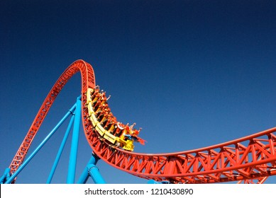 Hidup adalah roller coaster Foto Stok