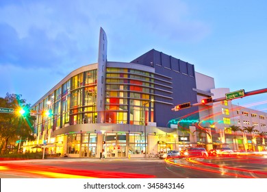 Lincoln Road Shopping Mall Em Miami Beach Foto de Stock Editorial