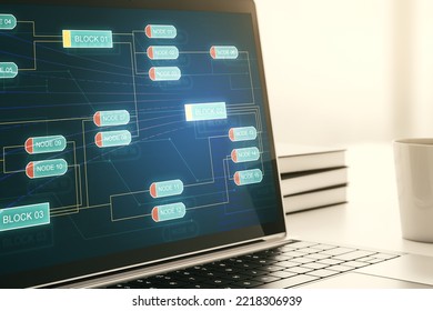 Modern Computer Display Abstract Programming Language Stock Photo ...