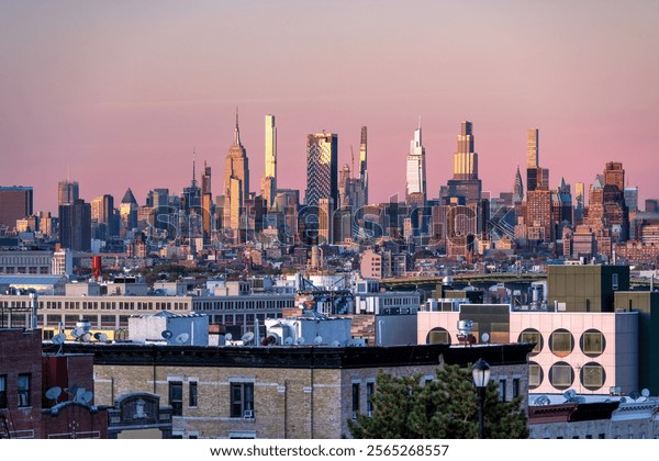 【額入り】MIDTOWN MANHATTAN 鳥瞰図 額入り】MIDTOWN MANHATTAN 鳥瞰図 美術品・アンティーク