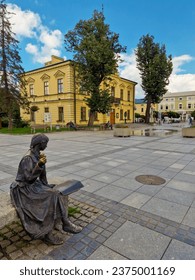 Statue of Dancing Goats on the Market Square in Nowy Targ