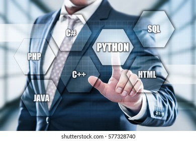 Python Programming Language Web Development Coding Stock Photo ...