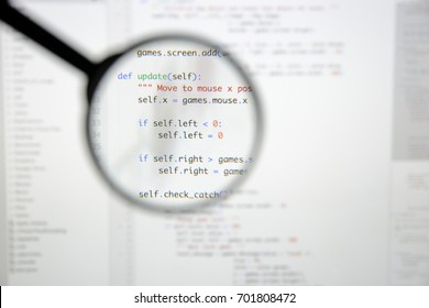 Real Java Script Code Developing Screen Stock Photo 701811682 ...