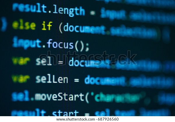 Software Computer Programming Code Stock Photo 687926560 | Shutterstock