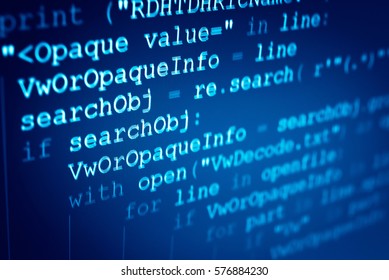Software Developer Programming Code Abstract Computer Stock Photo ...