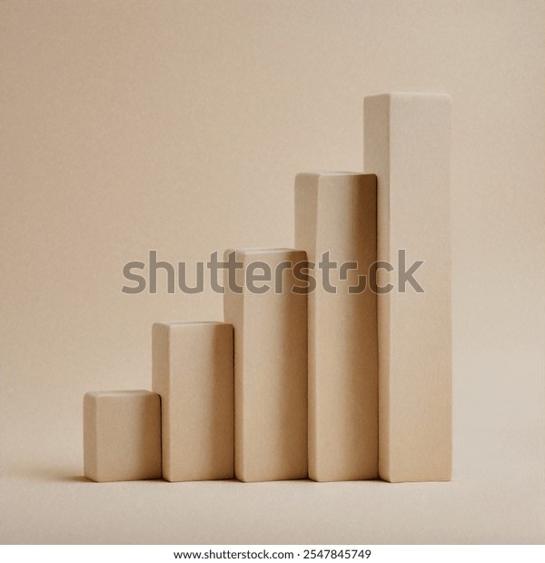 Solid Bar Graph Matte Beige Texture AI-generated image 2547845749 ...
