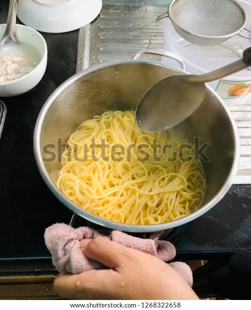 Steps Doing Noodles Spaghetti Stock Photo 1268322658 Shutterstock steps-doing-noodles-spaghetti-stock-photo-1268322658-shutterstock