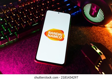Selective Focus Rockstar Games Logo Prominent Stock Photo 2321397833