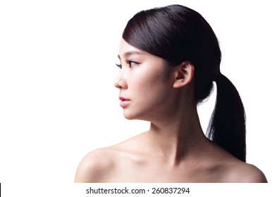 Asian Woman Profile Portrait