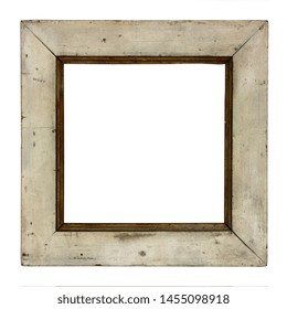 Empty Wooden Picture Frame On White Stock Photo 397630606 | Shutterstock