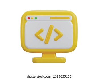 3d Css Icon Symbols Software Language Stock Vector (Royalty Free ...