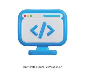 3d Css Icon Symbols Software Language Stock Vector (Royalty Free ...