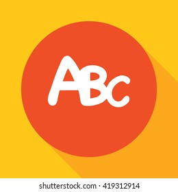 Spell Check Icon Flat Design Style Stock Vector (Royalty Free ...