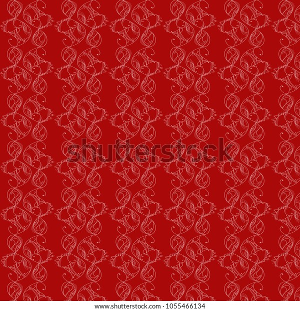 Abstract Bright Red Pattern Vector Illustartion Stock Vector (Royalty