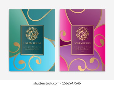 Abstract Colorful Greeting Card Design Luxury Stock Vector (Royalty ...