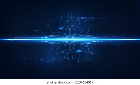 Abstract digital technology operating system background template vector design Stock Vector