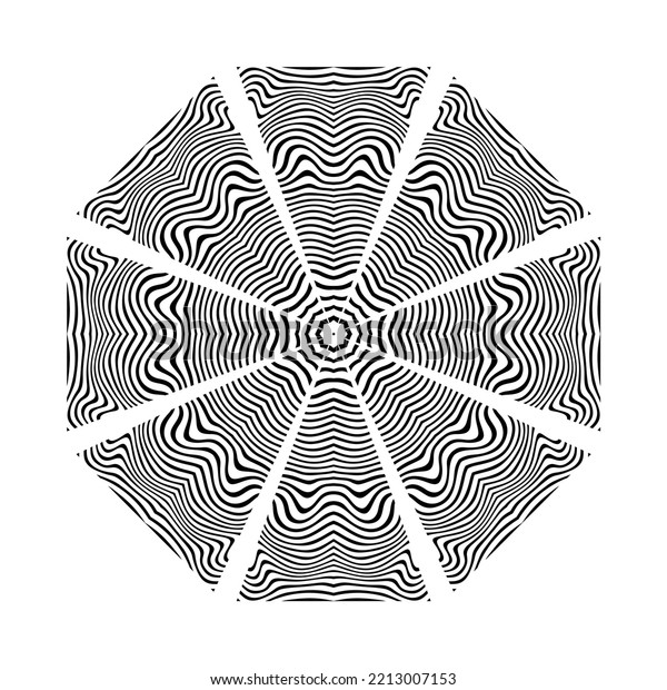 Abstract Geometric Circle Design Element Lines Stock Vector (Royalty