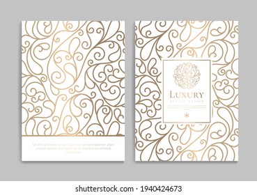 Abstract greeting card design. Luxury vector ornament template. Great for invitation, flyer, menu, brochure, postcard, background, wallpaper, decoration, packaging or any desired idea. Adlı Stok Vektör